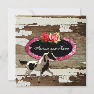 GC   Chipped Paint   Horse Invitation