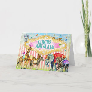 GC CIRCUS ANIMALS FOOD CARD
