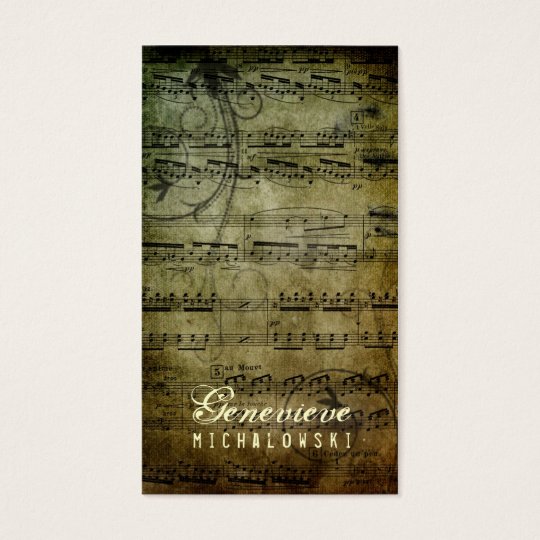 GC | Eloquent Grunge Music Business Card