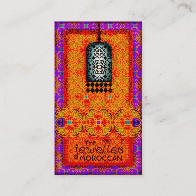 GC | Exotic Jewelled Moroccan Business Card (Front)