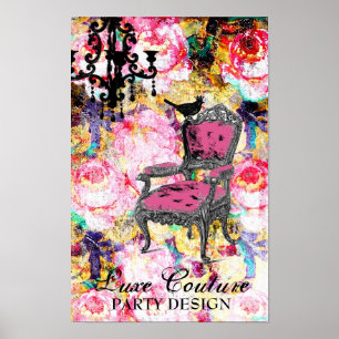 GC Fabulously French Shabby Rose Poster