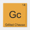 Gc - Grilled Cheese Funny Chemistry Element Symbol