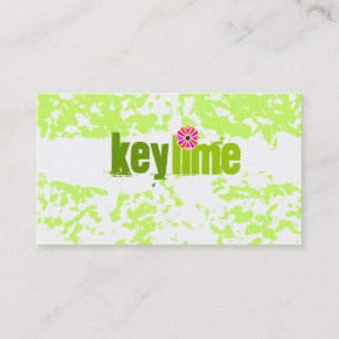 GC Key Lime Grunge Business Card