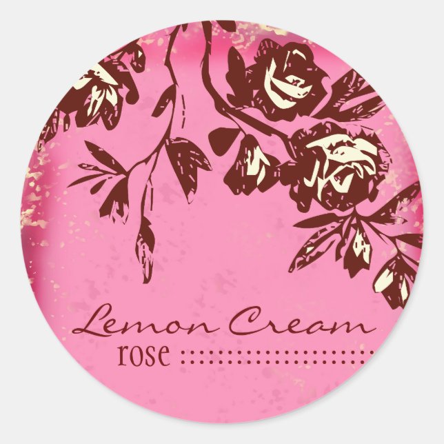GC | Lemon Cream Rose Sticker (Front)
