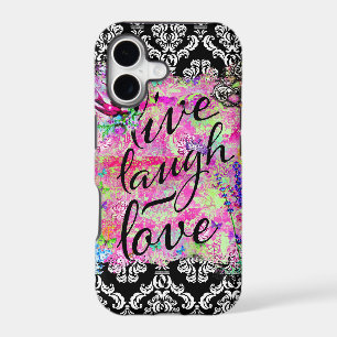 GC Live Laugh Love Vintage Scene Damask