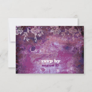 GC   Lusciously Rustic Plum RSVP Fits 5.25x5.25 Card