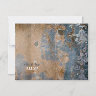 GC | Lusciously Rustic RSVP | Golden Metallic Card