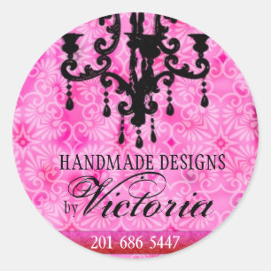 GC   Lustre Passione Pink Classic Round Sticker