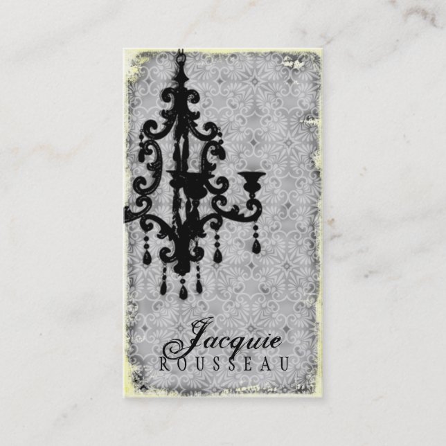 GC | Lustre Passionné - Grey Business Card (Front)