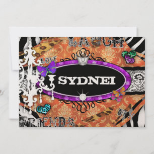 GC Miss Fun n' Fancy Stuff Ultimate Metallic Invitation