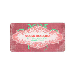 GC   Modishly Melon  "Aged" Labels