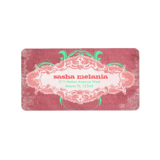 GC | Modishly Melon  "Aged" Labels (Front)