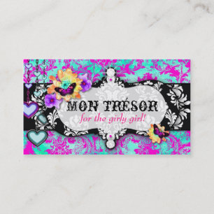 GC Mon Trésor Turquoise Pink Business Card