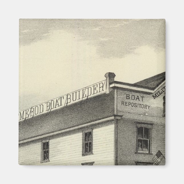 GC Ormerod, the Boat Builder, Asbury Park, NJ Magnet (Front)