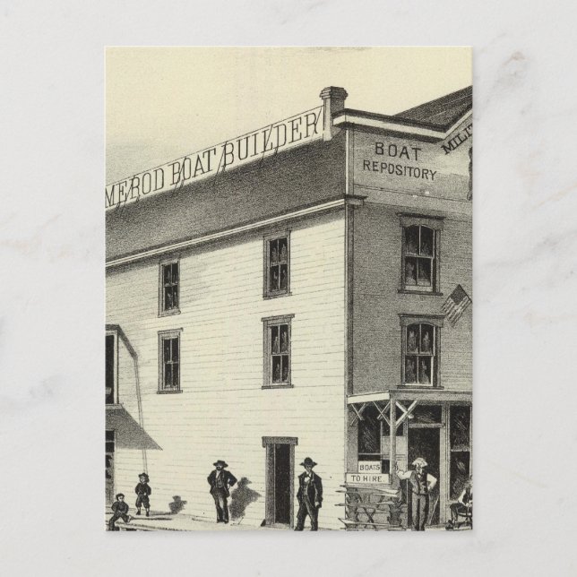 GC Ormerod, the Boat Builder, Asbury Park, NJ Postcard (Front)