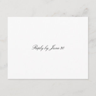 GC Plain White RSVP Card