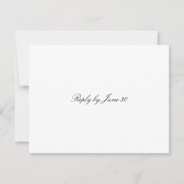 GC Plain White RSVP Card (Front)