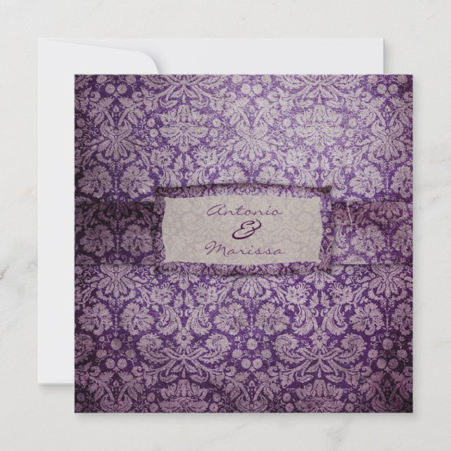 GC | Purple Rapture Vintage Invitation (Front)