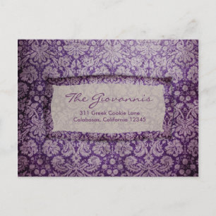 GC Purple Rapture Vintage RSVP Postcard