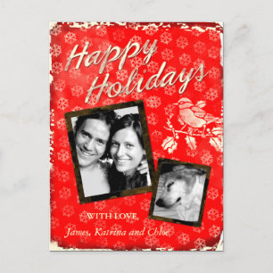 GC   Rustic Christmas Card 3 Add Photo