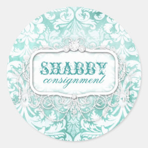 GC Shabby Vintage Turquoise Sticker