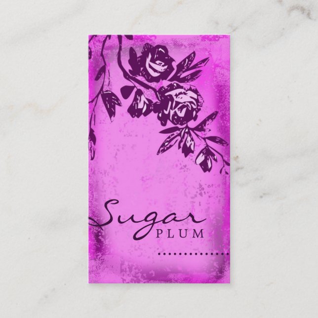 GC | Sugar Plum Rose Business Card (Front)
