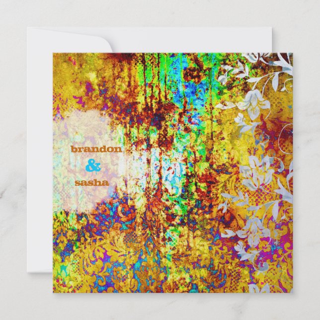 GC | Sunken Treasure | Vibrant | Flower Invitation (Front)