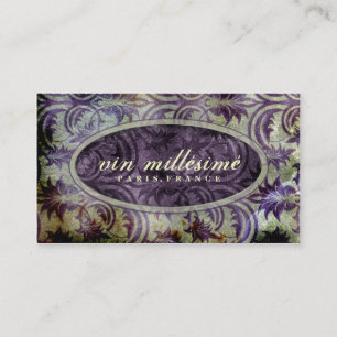 GC Vin Millésimé Golden Purple Darker Centre Business Card