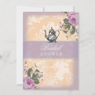 GC Vintage Bridal Shower Tea Party Invitation
