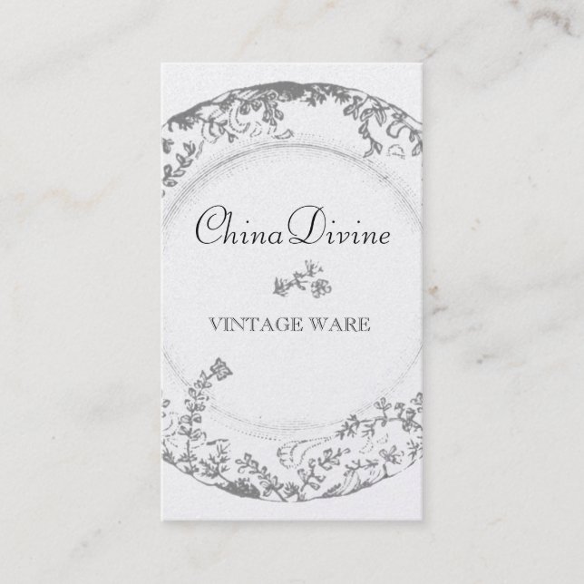 GC Vintage China Divine Silverware 2 Business Card (Front)