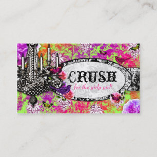 GC   Vintage Lime Crush Charm Business Card
