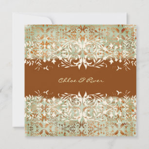 GC Vintage Melon - Burnt Orange Invitation