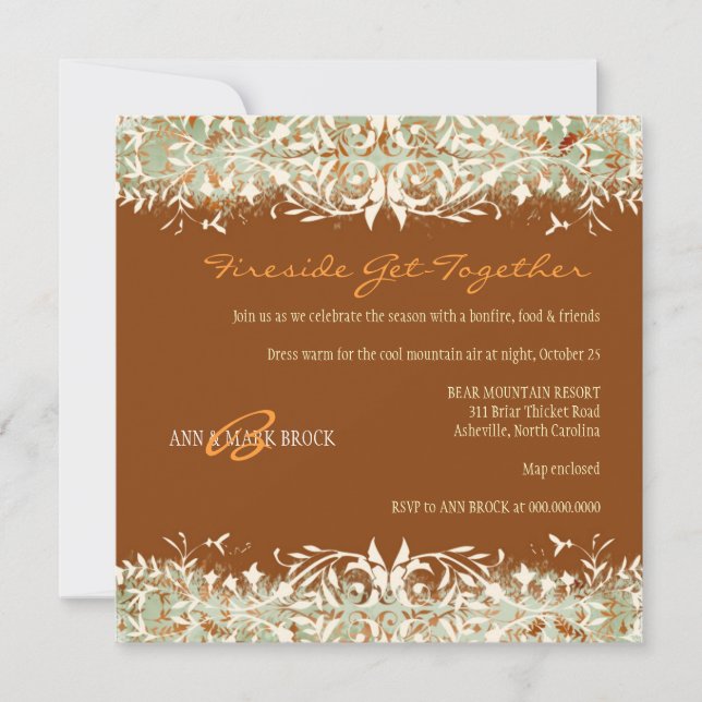 GC | Vintage Melon - Burnt Orange Invitation (Front)