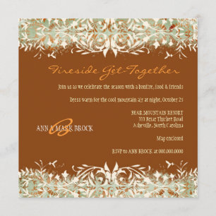 GC   Vintage Melon - Burnt Orange Invitation