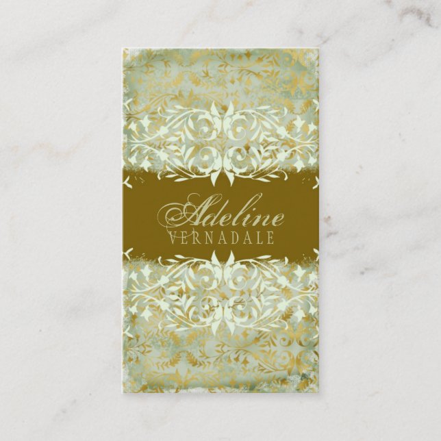 GC | Vintage Melon Gold Business Card (Front)