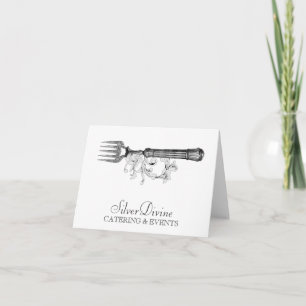 GC Vintage Silver Divine Silverware Card