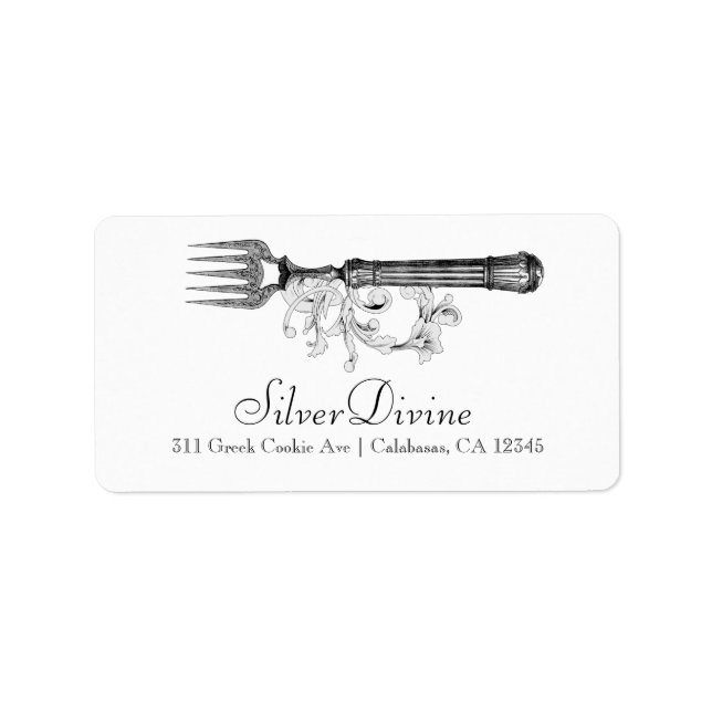 GC Vintage Silver Divine Silverware Label (Front)