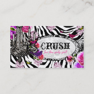 GC Vintage Zebra Charm Business Card