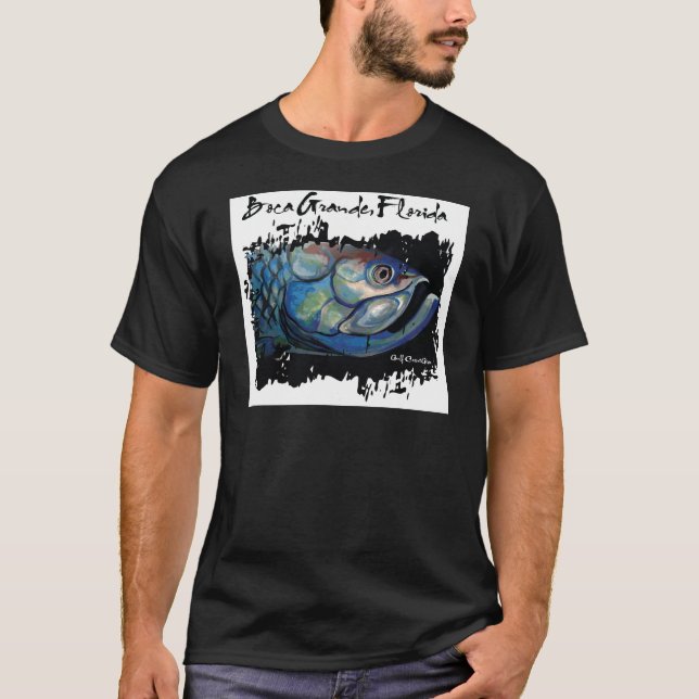 GCG Boca Grande Blue Tarpon Head T-Shirt (Front)