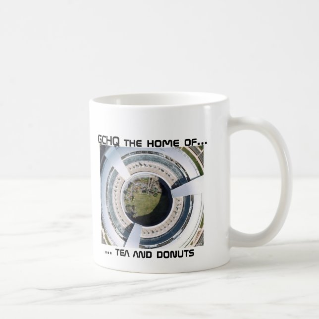 GCHQ Donut, ... tea and donuts, GCHQ the home o... Coffee Mug (Right)