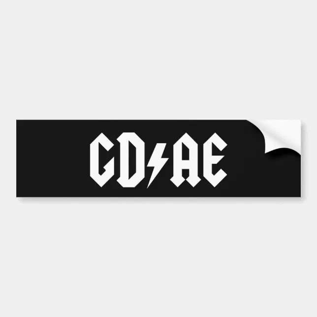 GD/AE case/bumper sticker | Zazzle