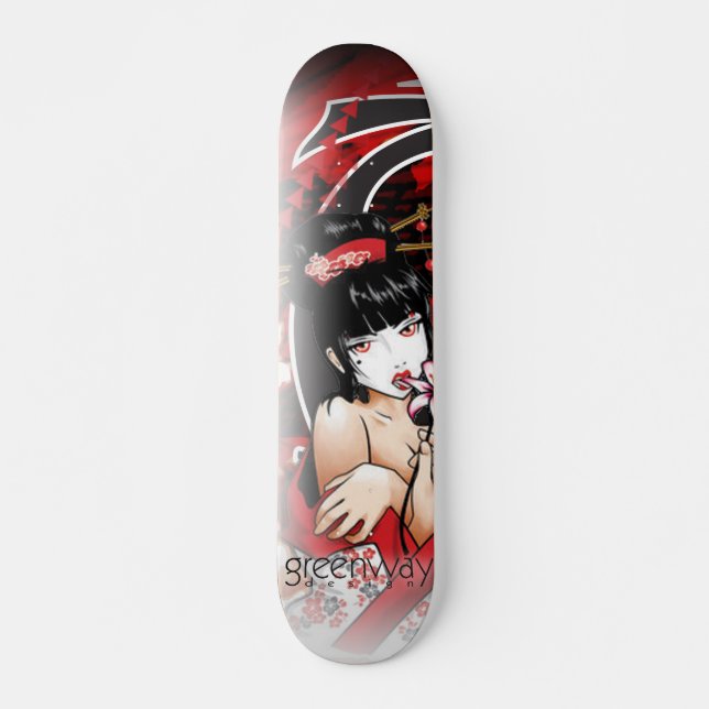 GD Geisha Skateboard (Front)