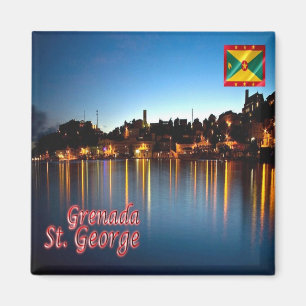 GD - Grenada - St. George By Night Magnet