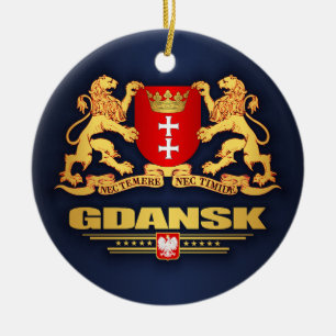 Gdansk COA Ceramic Tree Decoration
