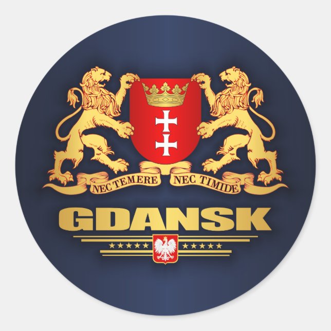 Gdansk COA Classic Round Sticker (Front)