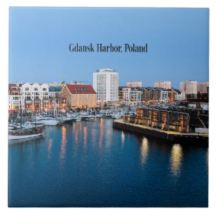 Gdansk Harbor, Poland Tile