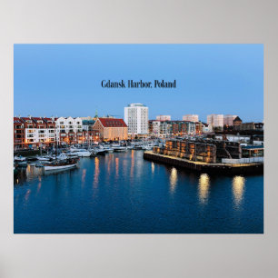 Gdansk Harbour, Poland Poster