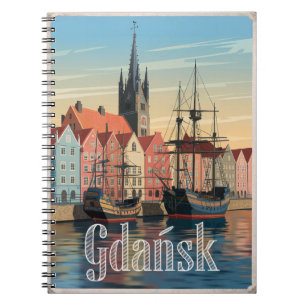 Gdansk Poland vintage  Notebook