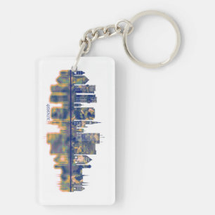 Gdansk Skyline Key Ring