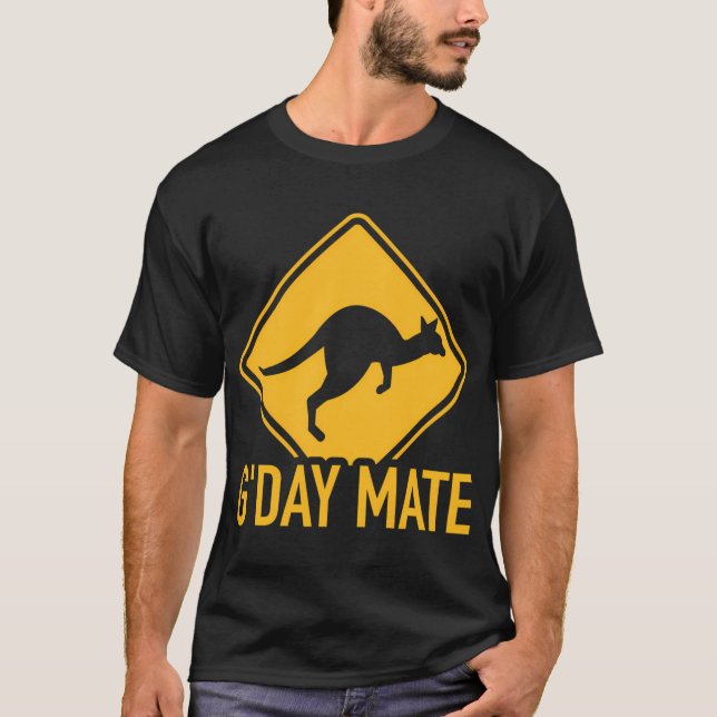 G'Day Mate Australia Kangaroo T-Shirt (Front)
